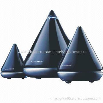 New smart design 2.1ch Hi-Fi speakers, made of plastic